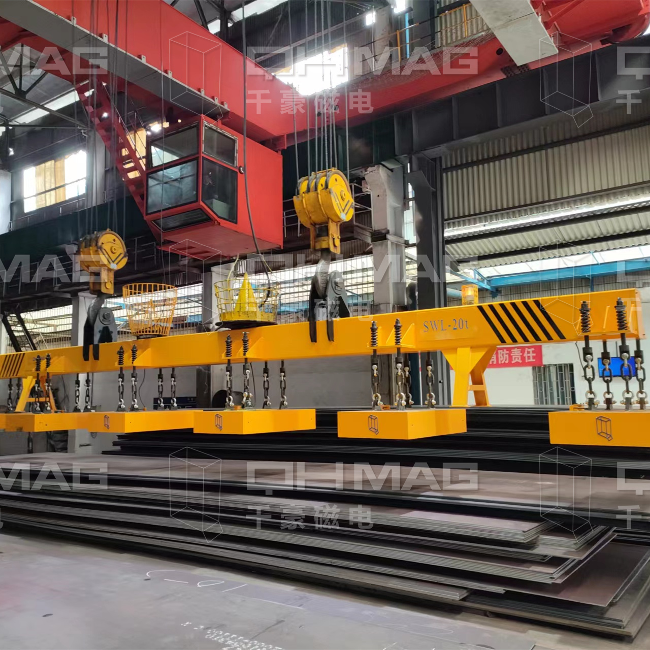 千豪吊鋼板電永磁吊具，鋼板吊具，電永磁吊具，磁力吊具