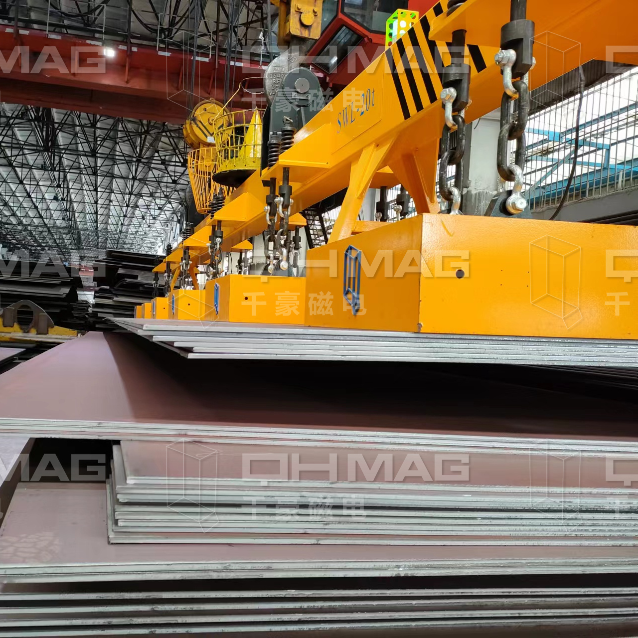 千豪吊鋼板電永磁吊具，鋼板吊具，電永磁吊具，磁力吊具